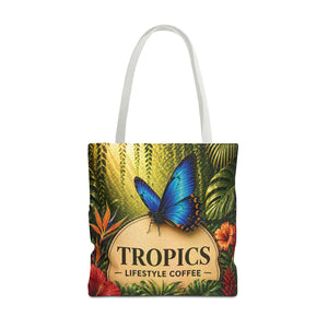 Rainforest Butterfly Coffee Brand Tote Bag - 3 Sizes