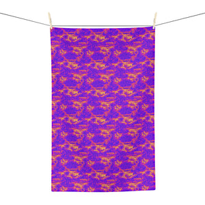 Tropical Microfiber Coffee/Tea Towel – Krazy Kool Toile Trip, Purple