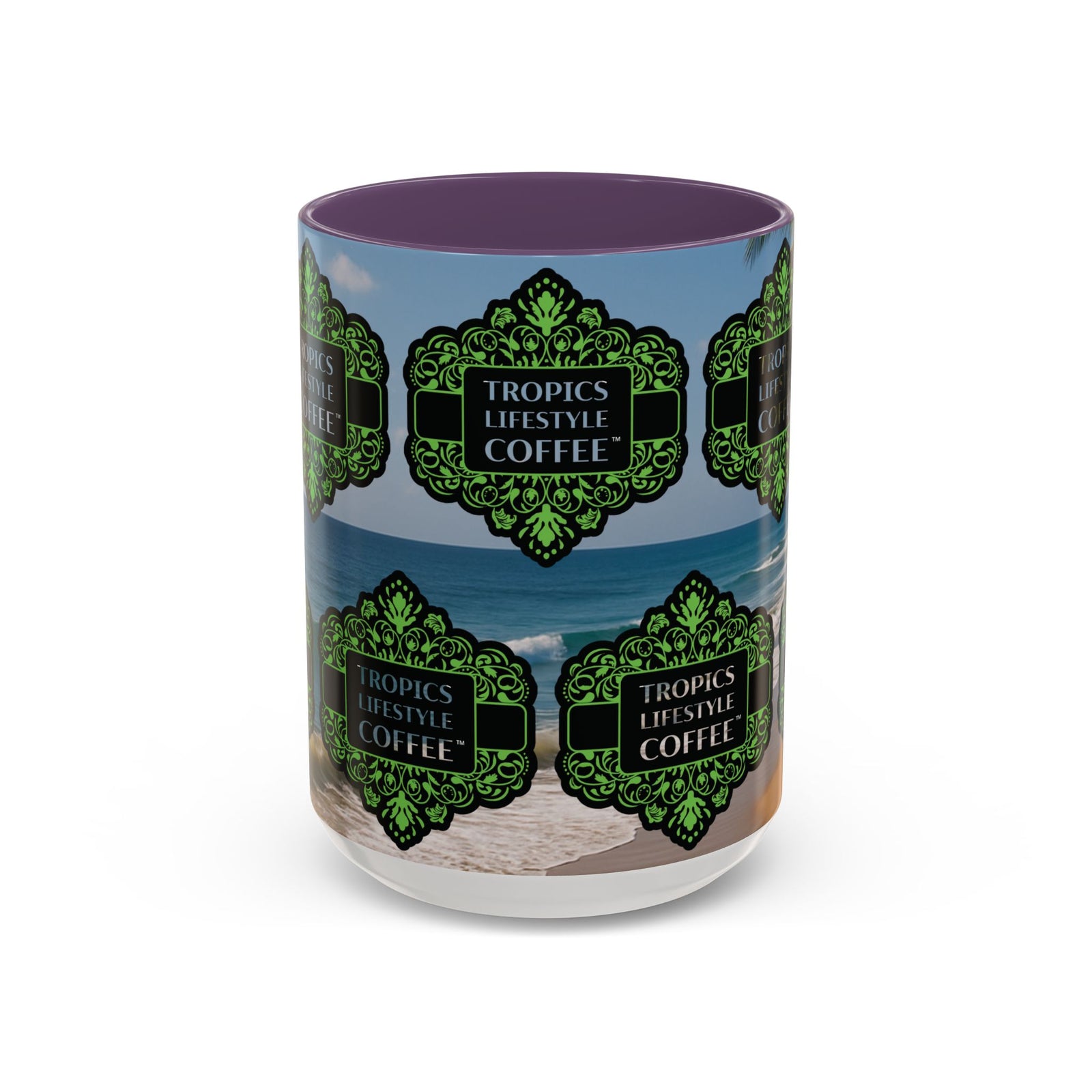 Accent Coffee Mug (11, 15oz), 8 Colors - Tropics Lifestyle Coffee, Meet You There