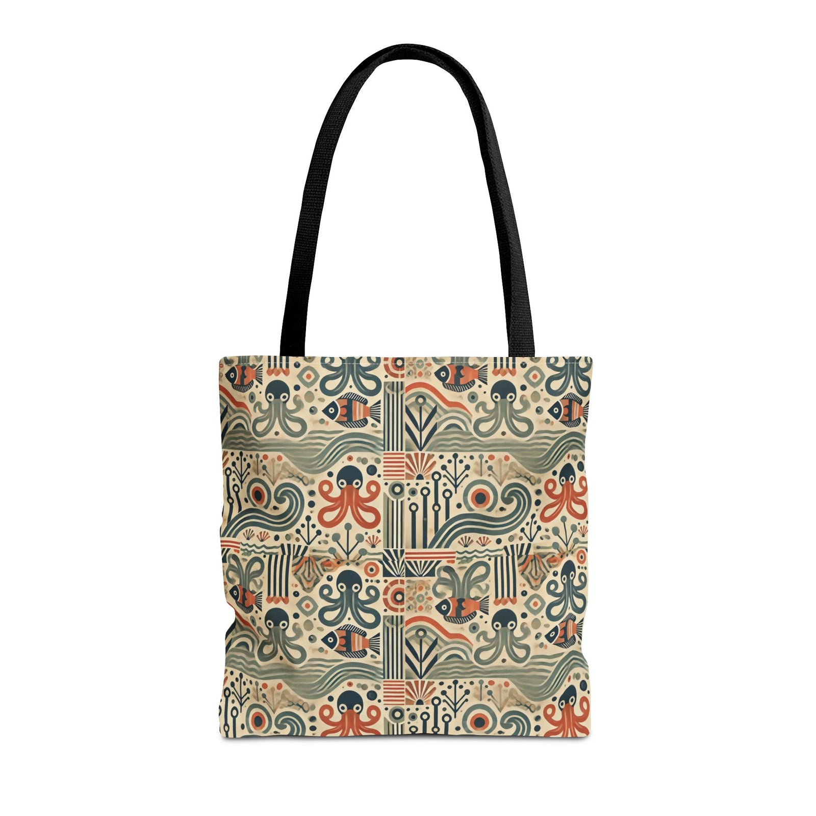 Mid-Century Octopus Tote Bag - 3 Sizes
