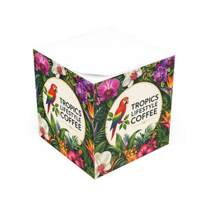 Tropical Note Cube — Tropics Lifestyle Coffee Sticky Notepad