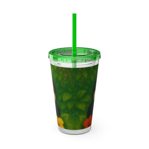 Tropical Tumbler with Straw | 16 oz: Baby Toucans