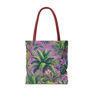 More Tropical Fruit/Deep Lilac Tote Bag - 3 Sizes