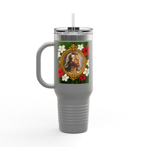 Religious Insulated Travel Mug, 40oz / "Head of Christ" Jesus Portrait - Perfect for Outdoor Adventures