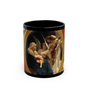Religious Black Coffee Mug - Song of the Angels