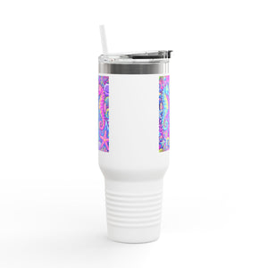Seahorses/Fantasy Pop nsulated Travel Mug - 40oz - Perfect for Outdoor Adventures