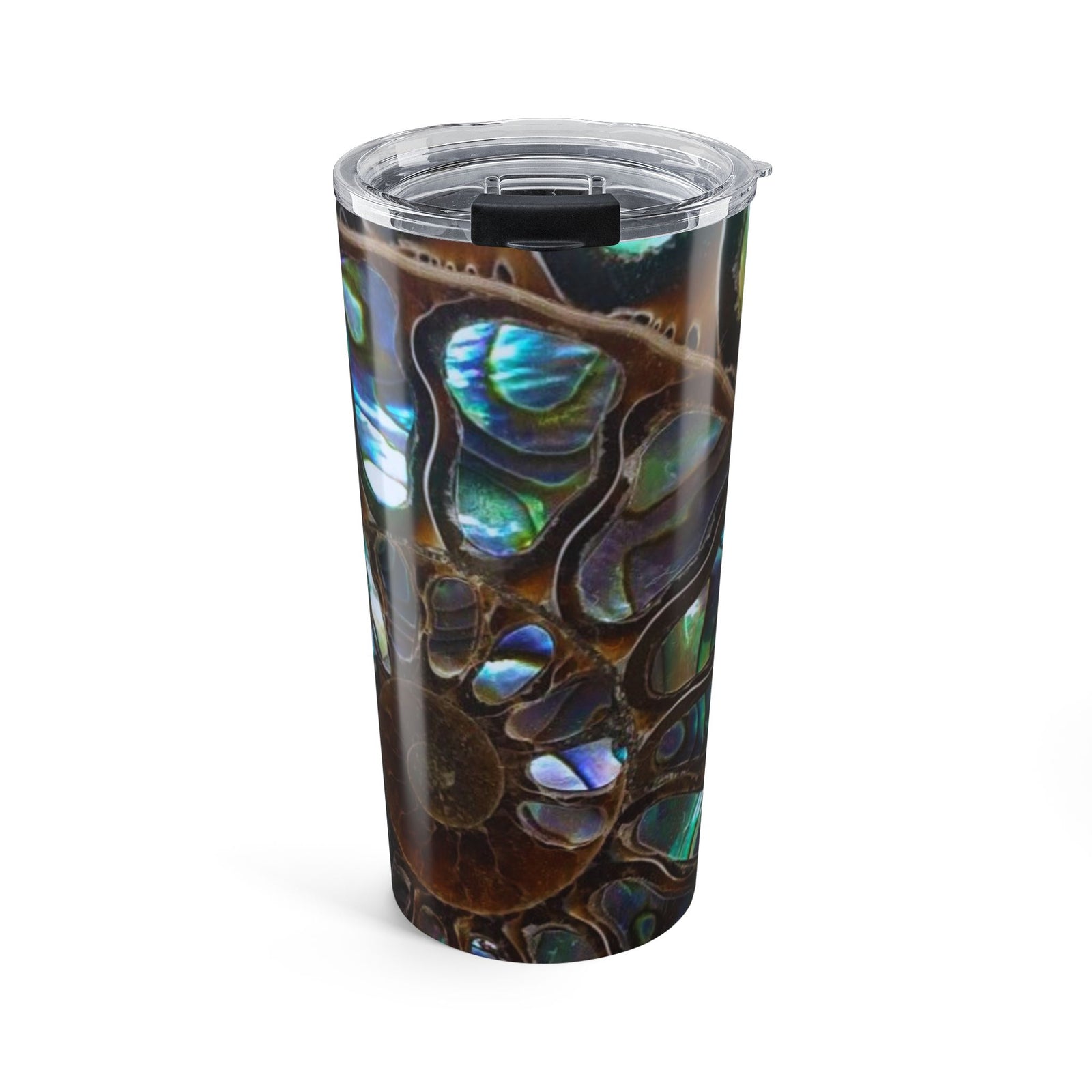 20oz Tumbler – Abalone & Ammonite Tropical Travel Cup