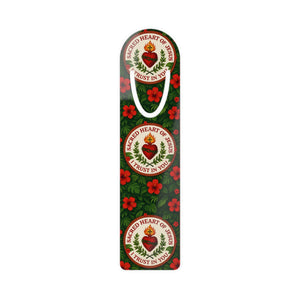 Religious Bookmark - Aluminum, Sacred Heart of Jesus prayer