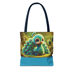 Baby Peacock Trio Tote Bag - 3 Sizes