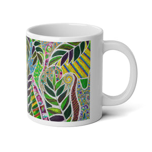 Jumbo Mug, 20oz, Amazon Whimsy | Tropical Coffee Cup