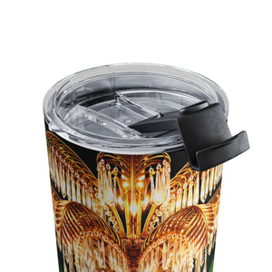 Hollywood Regency Chandelier & Parrot: 10oz Tropical Floral Tumbler