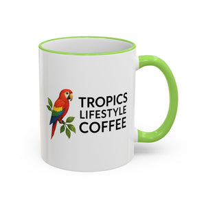 Tropics Lifestyle Coffee Accent Rim Mug (11oz & 15oz)
