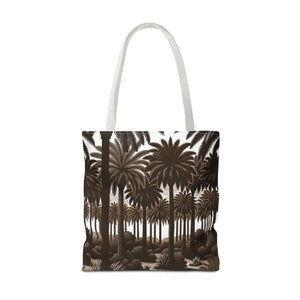 Woodcut Palms Tote Bag - 3 Sizes