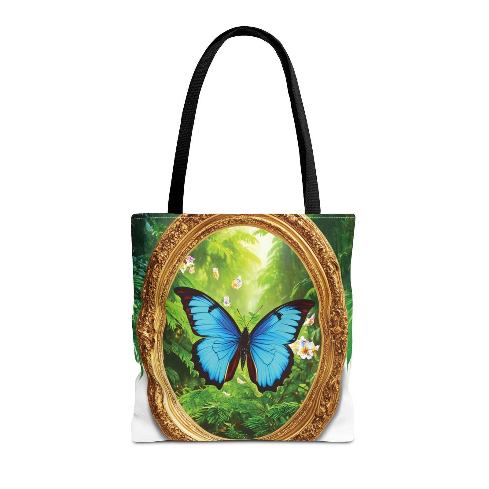 Framed Morpho Butterfly Tote Bag - 3 Sizes