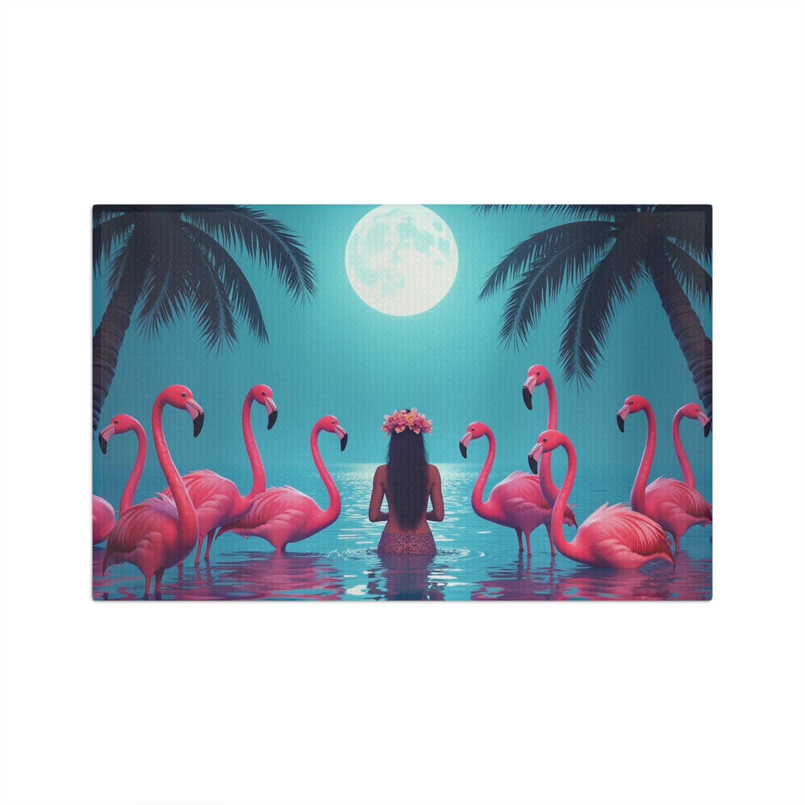 Microfiber Coffee/Tea Towel — Moonlit Mermaid