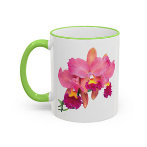 Accent Rim & Handle Mug – Tropics Lifestyle Coffee, Deco Long Logo
