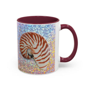 Colorful Mugs (11oz, 15oz), Disco Tiger Stripe Nautilus