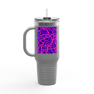 Insulated Travel Mug, 40oz / Coral Threads, Heatwave - Perfect for Outdoor Adventures