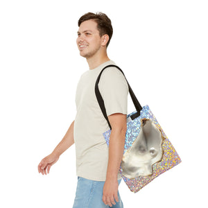Disco White Pearl & Shell Tote Bag - 3 Sizes