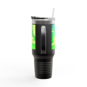 Insulated Travel Mug, 40oz / Palm Glow Green - Perfect for Outdoor Adventures