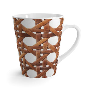 Latte White Mug - Brown Beach Chair Wicker