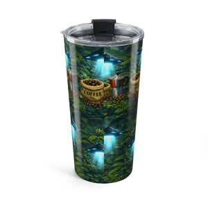 20oz Tumbler ~ Jungle UFO & Coffee Insulated Travel Cup
