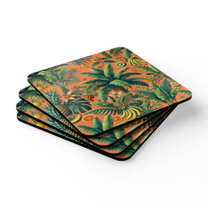 Coaster Set/4 - More Tropical Fruit, Orange