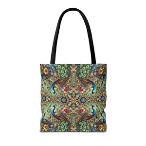 Kaleido Peacock Royals Tote Bag - 3 Sizes