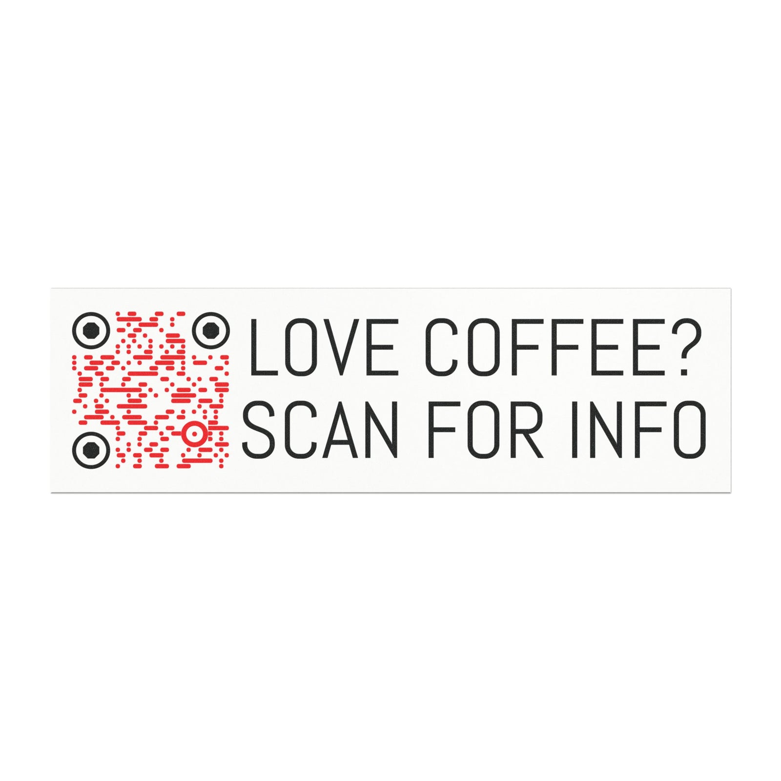 QR Code Car Magnet — Custom Red & Black Scanable Vehicle Magnet