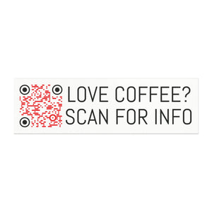 QR Code Car Magnet — Custom Red & Black Scanable Vehicle Magnet