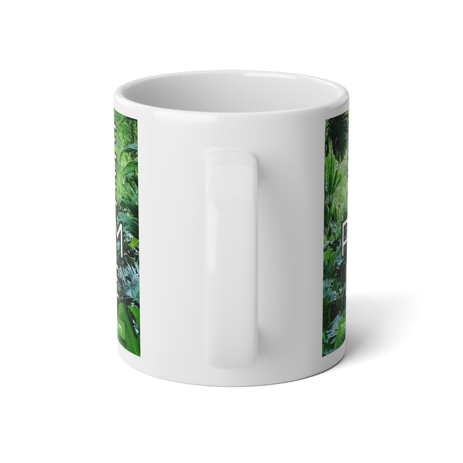 Jumbo Mug, 20oz, Live the Palm Life | Tropical Coffee Cup