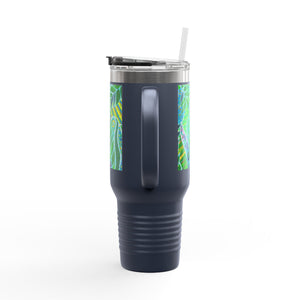 Amazon Whimsy/Green Insulated Travel Mug - 40oz - Perfect for Outdoor Adventures