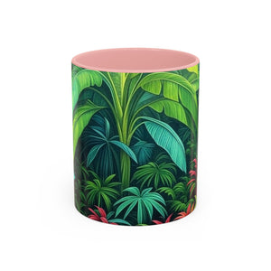 Accent Coffee Mug (11, 15oz), 8 Colors - Rainforest Sleeping Spot