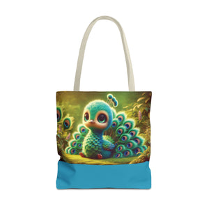 Baby Peacock Trio Tote Bag - 3 Sizes