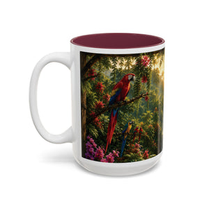 Tropical Waterfall Mug – Lush Jungle Scenic Accent Coffee Cup (11oz/15oz)
