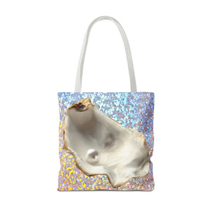 Disco White Pearl & Shell Tote Bag - 3 Sizes