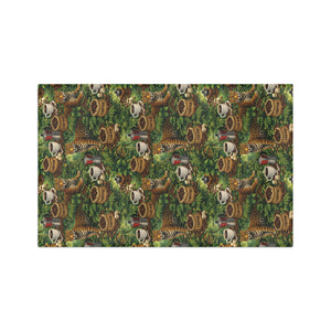 Tropical Microfiber Coffee/Tea Towel – Jungle Big Cats & Coffee