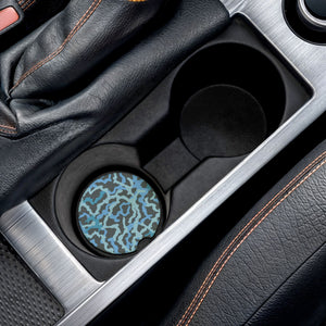 Soapstone Car Coaster - Coral Threads/Blue