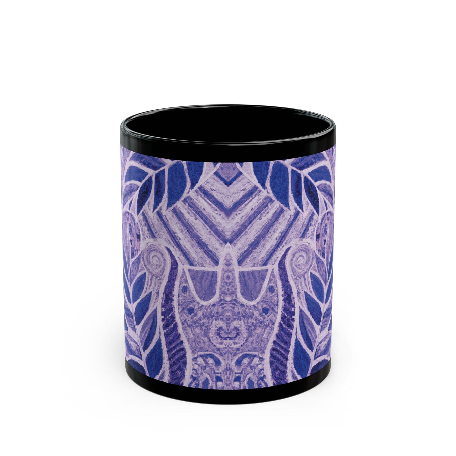 Black Coffee Mug - Amazon Whimsy, Purple
