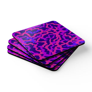Coaster Set/4 - Coral Threads, Heatwave