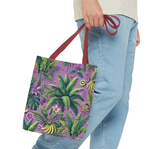 More Tropical Fruit/Deep Lilac Tote Bag - 3 Sizes