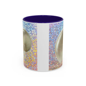 Colorful Mugs (11oz, 15oz), Disco White Nautilus