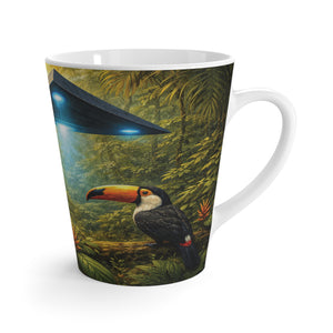 Latte White Mug - UFO and Tiger