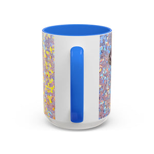 Colorful Mugs (11oz, 15oz), Disco Lavender Pearl Oyster Macro