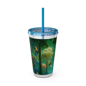 Tropical Tumbler with Straw | 16 oz: Flight School