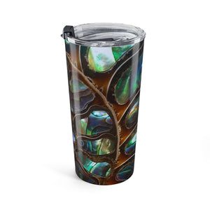 20oz Tumbler – Abalone & Ammonite Tropical Travel Cup