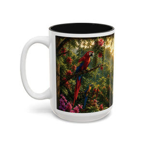 Tropical Waterfall Mug – Lush Jungle Scenic Accent Coffee Cup (11oz/15oz)