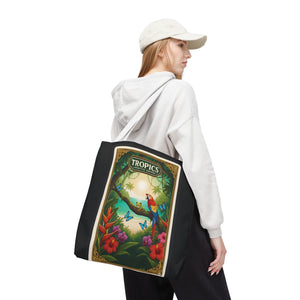 Tote Bag — Parrot Friends at Seashore, TLC Logo