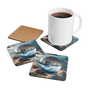 Coaster Set/4 - Beach Illusion Ball