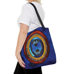 Real Oval Butterfly Wing Art Tote Bag - 3 Sizes
